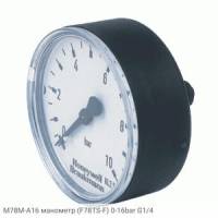 M78M-A16 манометр (F78TS-F) 0-16bar G1/4