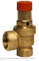 SM120-1A Предохранительный клапан 3,0 бар, 120 град С, 1"