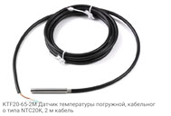 KTF20-65-2M Датчик температуры погружной, кабельного типа NTC20K, 2 м кабель